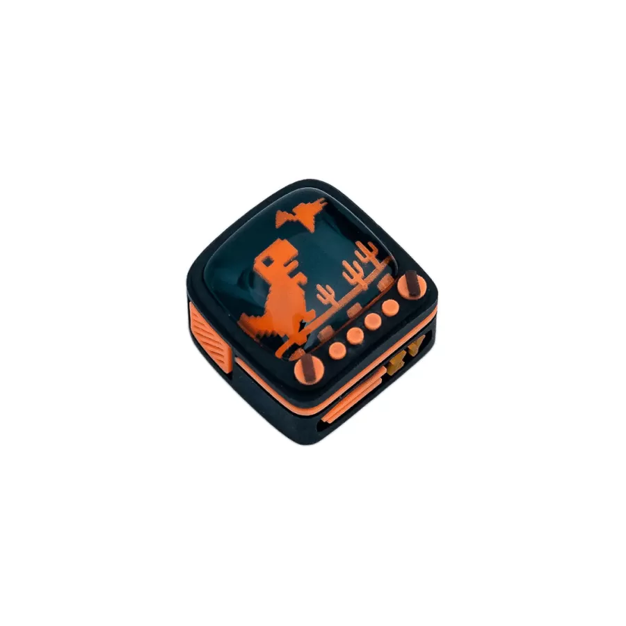 No Internet Dino Artisan Neon Orange
